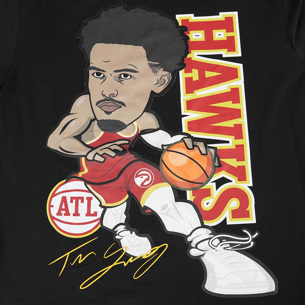 Pro Standard Men's Atlanta Hawks Trae Young Black Remix T-Shirt product image