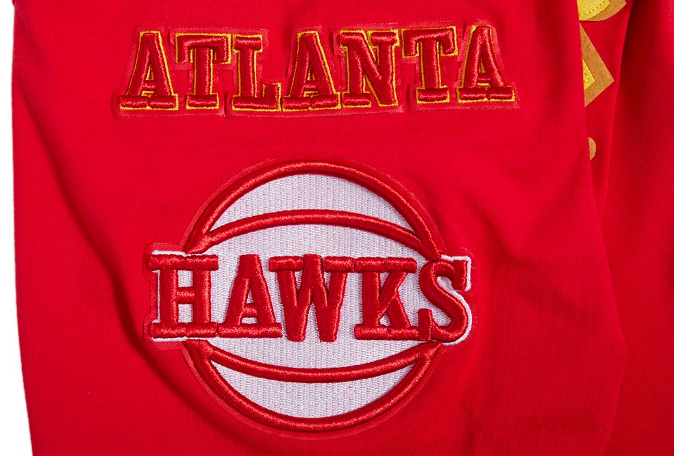 Pro Standard Men's Atlanta Hawks Red Old English Short Sleeve T-Shirt product image