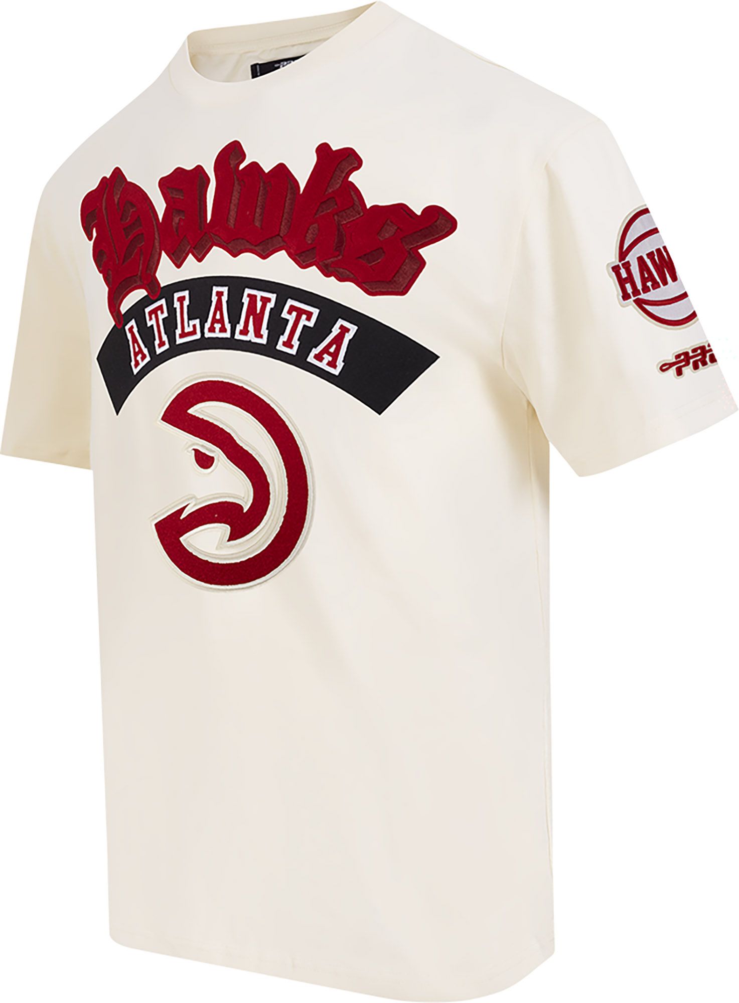 Pro Standard Men's Atlanta Hawks Cream Best Of Drop Shoulder T-Shirt product image