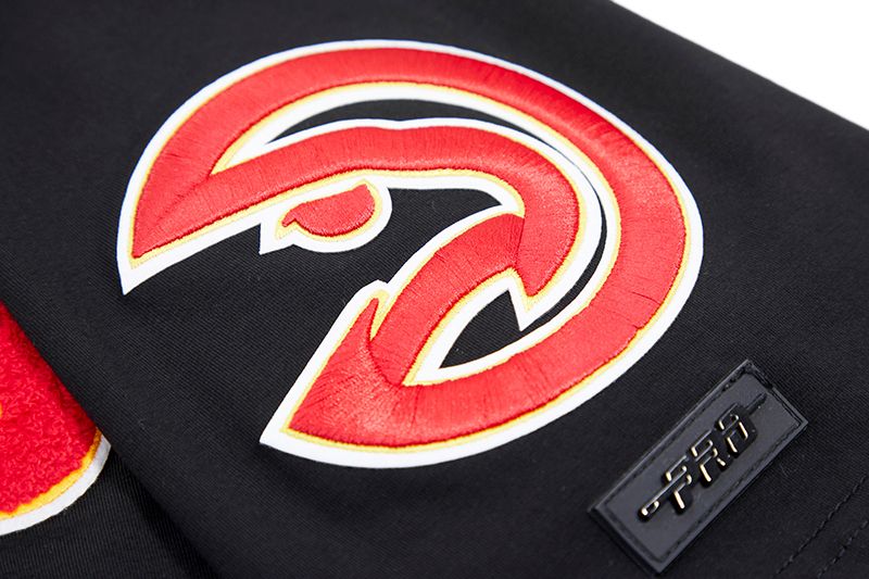 Pro Standard Men's Atlanta Hawks Black Classic Chenille T-Shirt product image