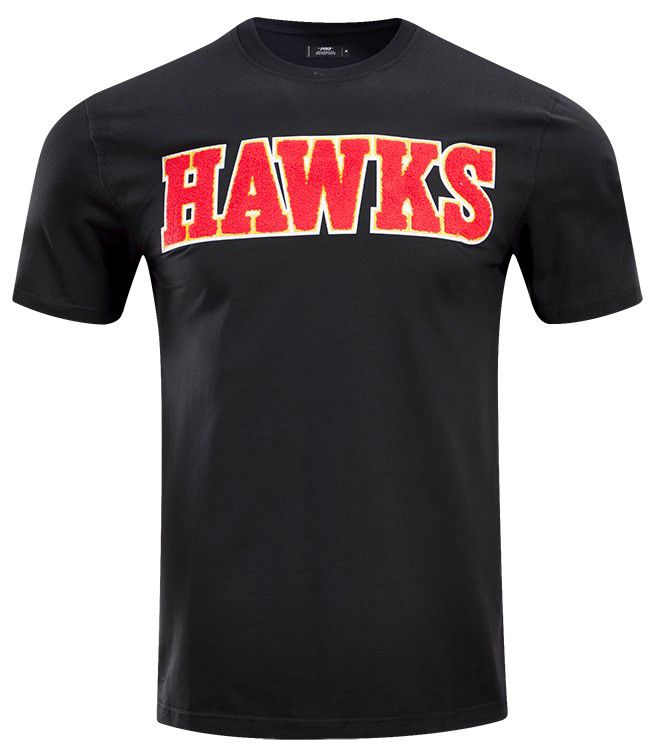 Pro Standard Men's Atlanta Hawks Black Classic Chenille T-Shirt product image