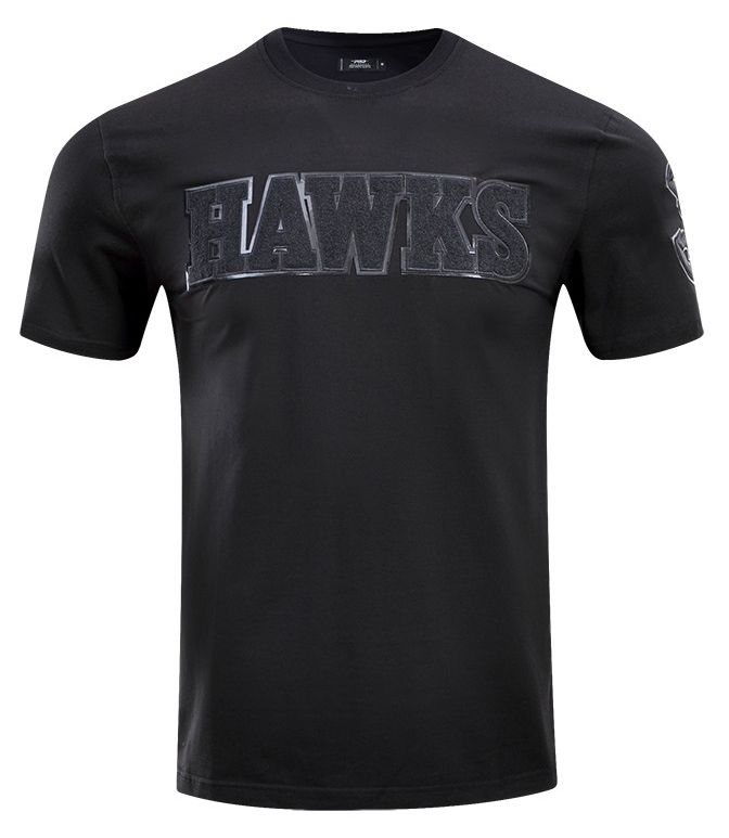 Pro Standard Men's Atlanta Hawks Triple Black Short Sleeve T-Shirt product image