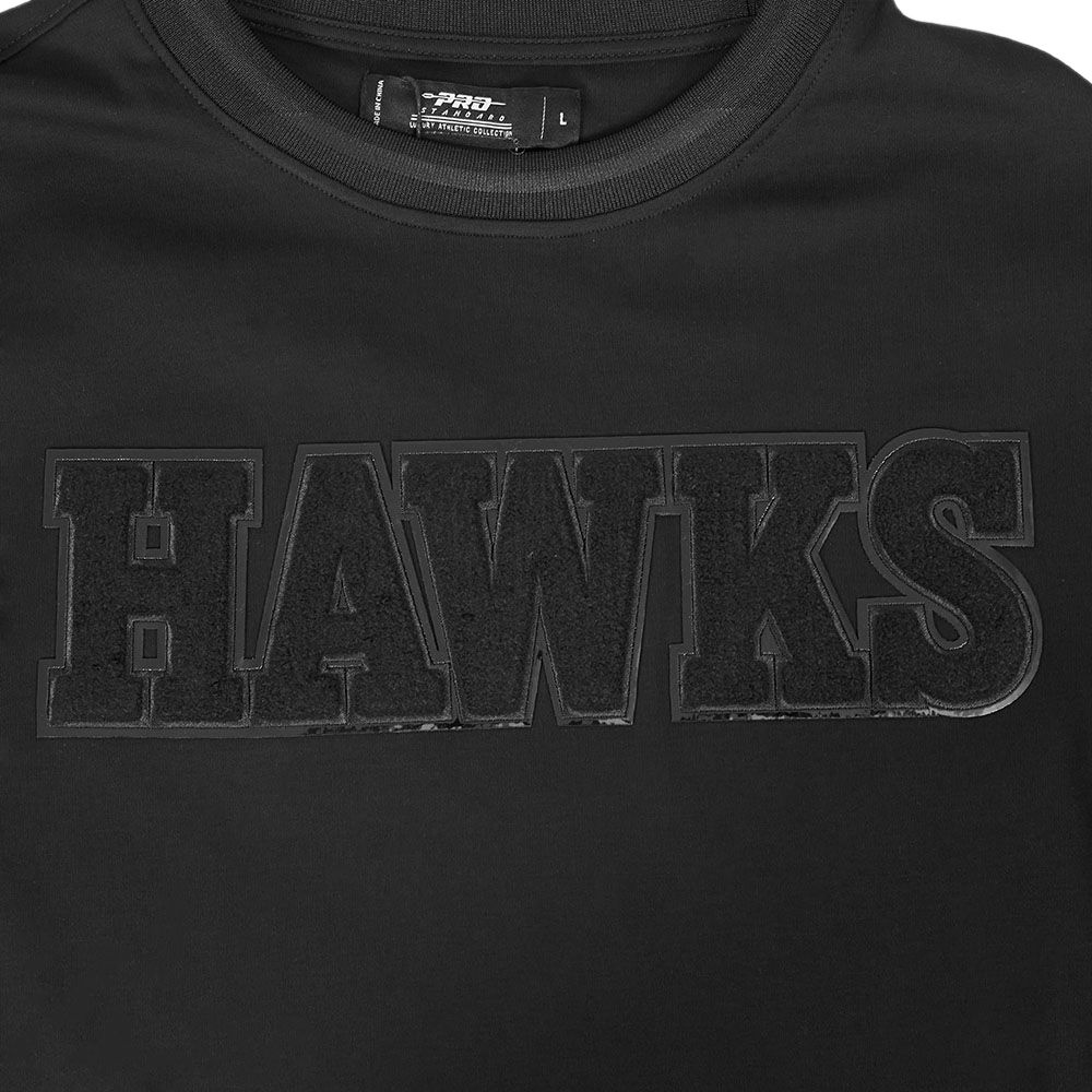 Pro Standard Men's Atlanta Hawks Triple Black Short Sleeve T-Shirt product image