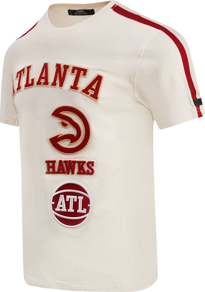 Pro Standard Adult Atlanta Hawks White Retro Striped T-Shirt product image