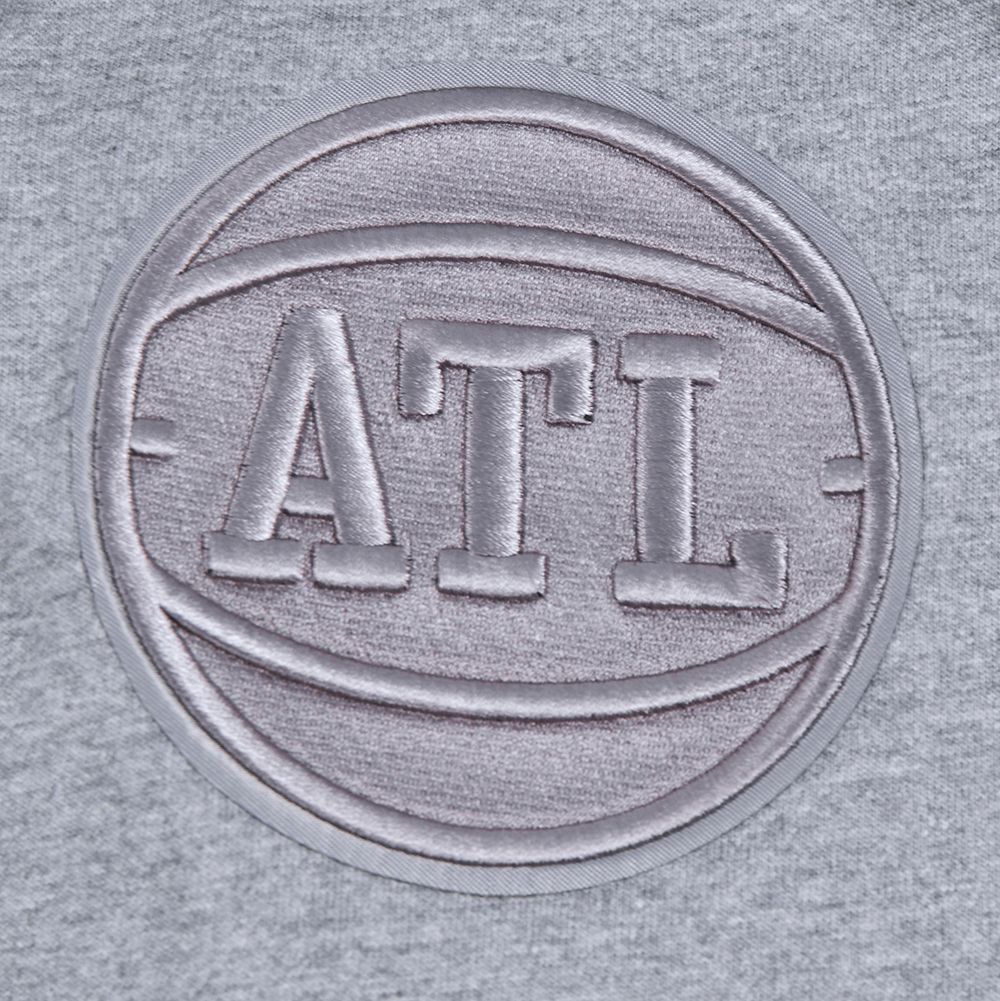 Pro Standard Men's Atlanta Hawks Gray Neutral Drop Shoulder Short Sleeve T-Shirt product image