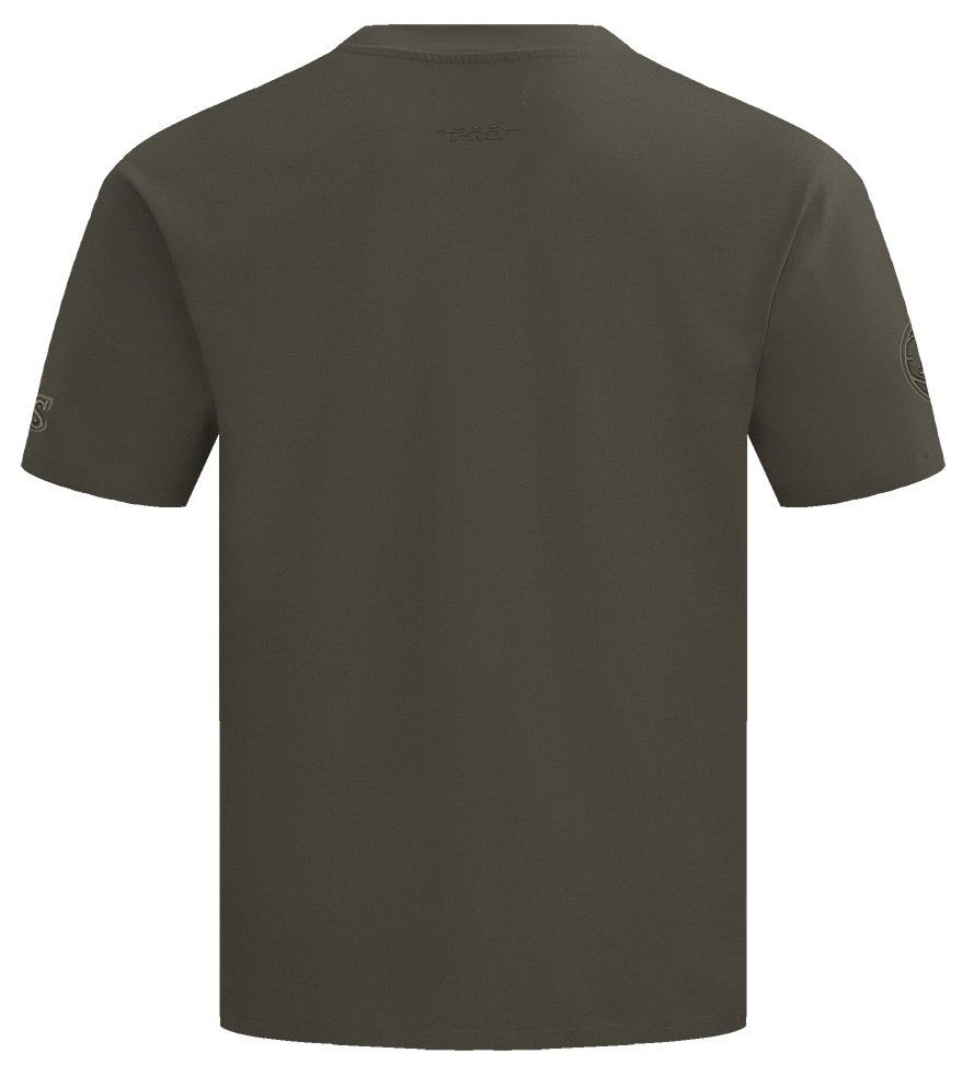 Pro Standard Men's Atlanta Hawks Taupe Neutral Drop Shoulder Short Sleeve T-Shirt product image