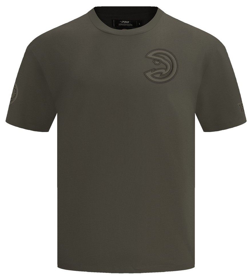 Pro Standard Men's Atlanta Hawks Taupe Neutral Drop Shoulder Short Sleeve T-Shirt product image