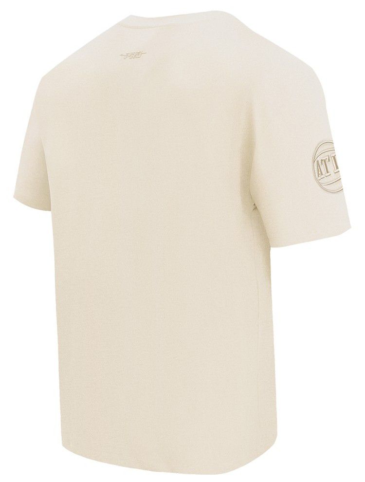 Pro Standard Men's Atlanta Hawks Off White Neutral Drop Shoulder Short Sleeve T-Shirt product image