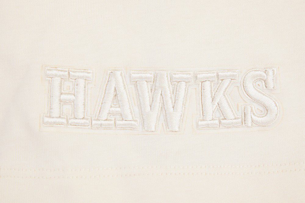 Pro Standard Men's Atlanta Hawks Off White Neutral Drop Shoulder Short Sleeve T-Shirt product image