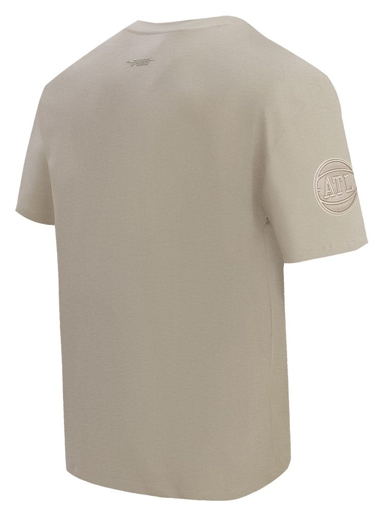 Pro Standard Men's Atlanta Hawks Taupe Neutral Drop Shoulder Short Sleeve T-Shirt product image