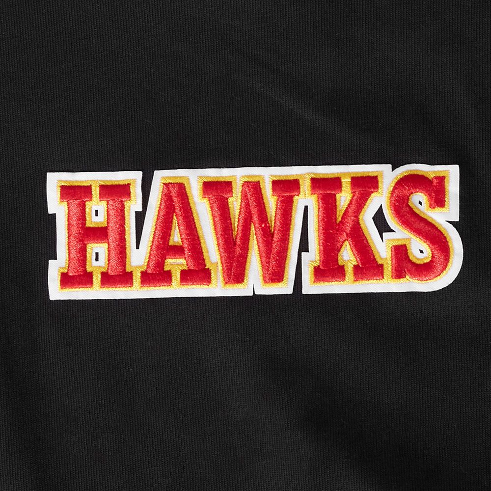 Pro Standard Men's Atlanta Hawks Black Wingspan Drop Shoulder Long Sleeve T-Shirt product image
