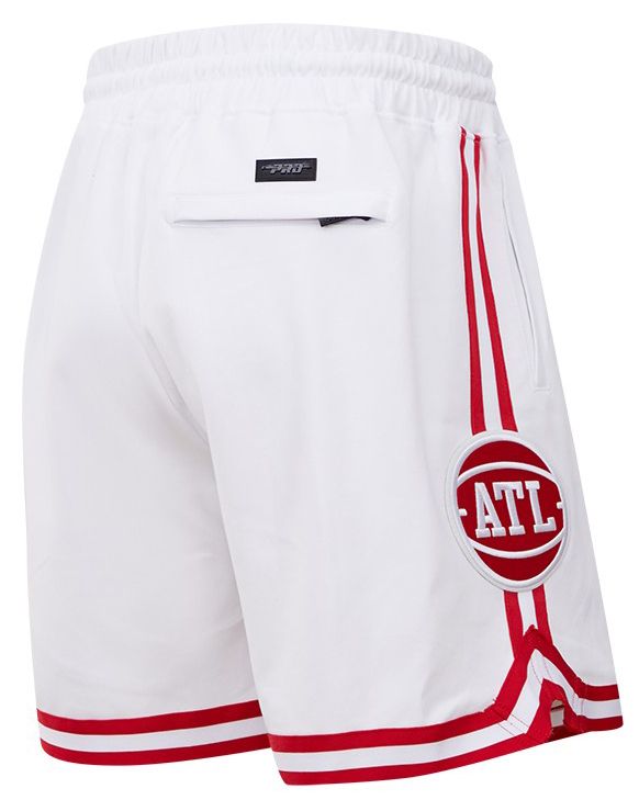 Pro Standard Men's Atlanta Hawks White Classic Chenille Shorts product image