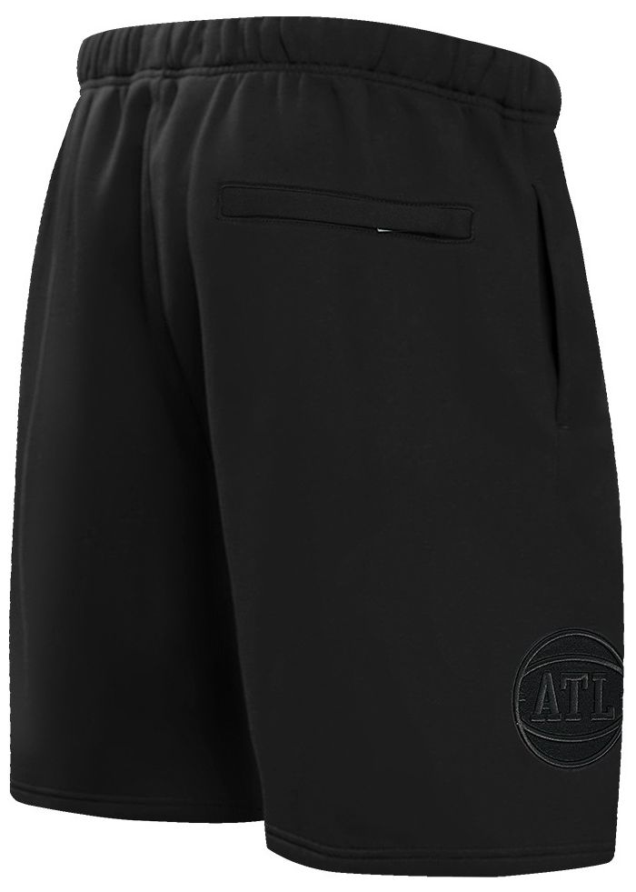 Pro Standard Men's Atlanta Hawks Black Neutral Fleece Shorts product image
