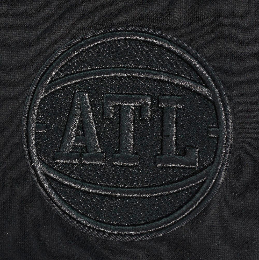 Pro Standard Men's Atlanta Hawks Black Neutral Fleece Shorts product image