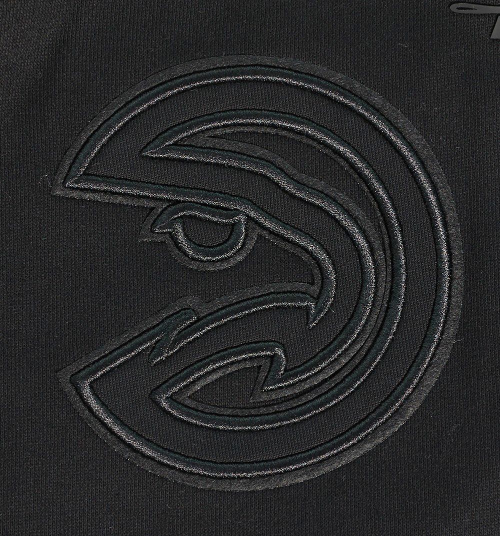 Pro Standard Men's Atlanta Hawks Black Neutral Fleece Shorts product image