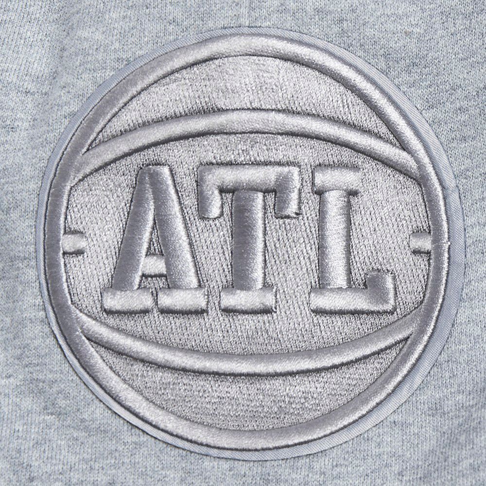 Pro Standard Men's Atlanta Hawks Gray Neutral Fleece Shorts product image