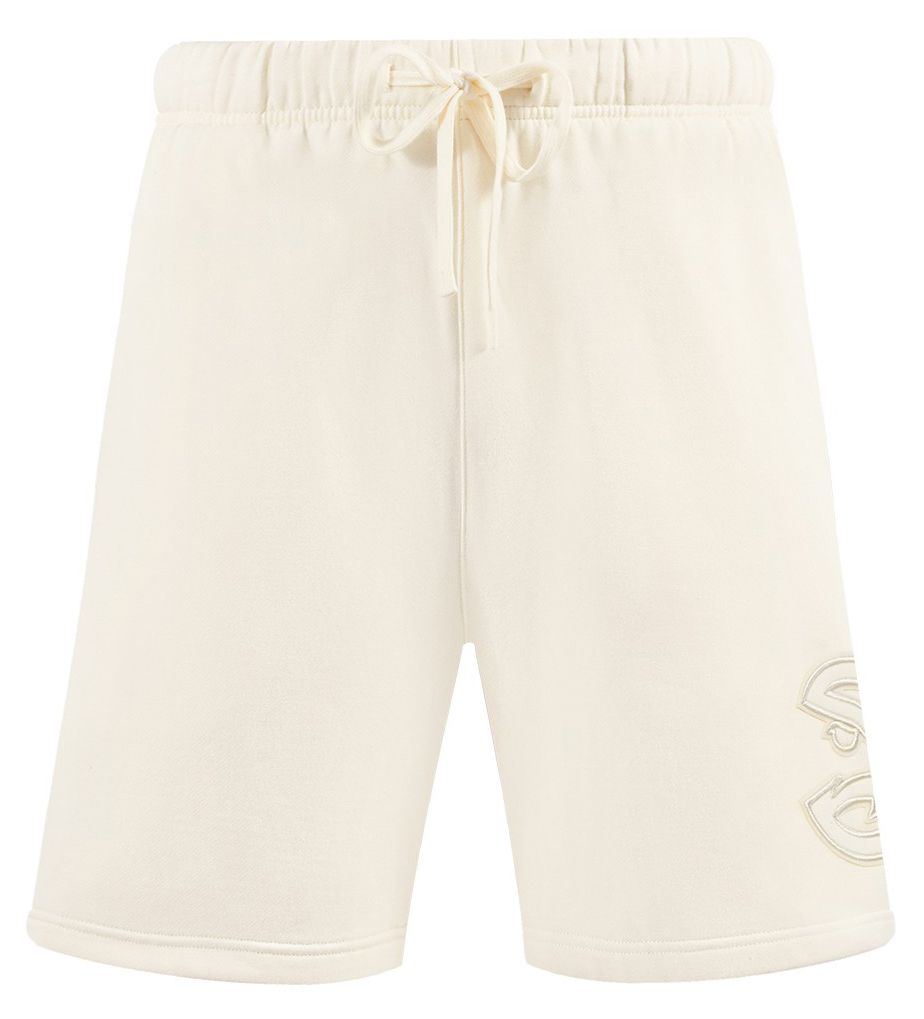 Pro Standard Men's Atlanta Hawks Off White Neutral Fleece Shorts product image