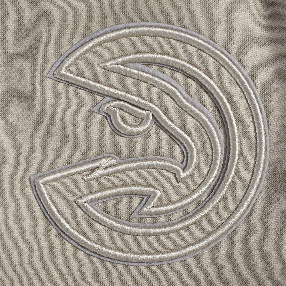 Pro Standard Men's Atlanta Hawks Taupe Neutral Fleece Shorts product image