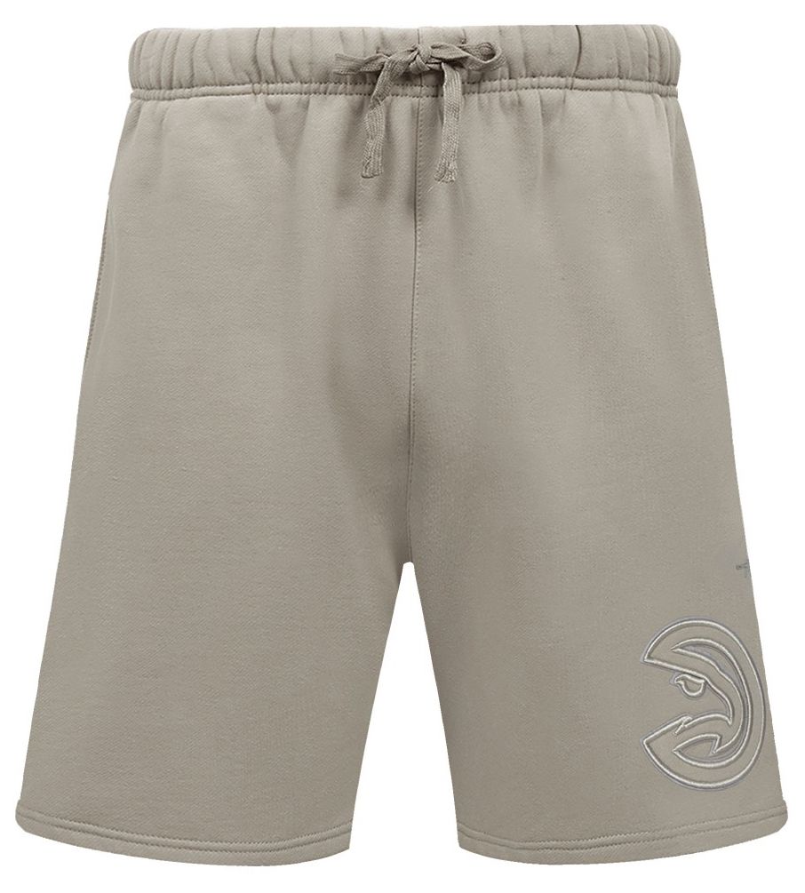 Pro Standard Men's Atlanta Hawks Taupe Neutral Fleece Shorts product image