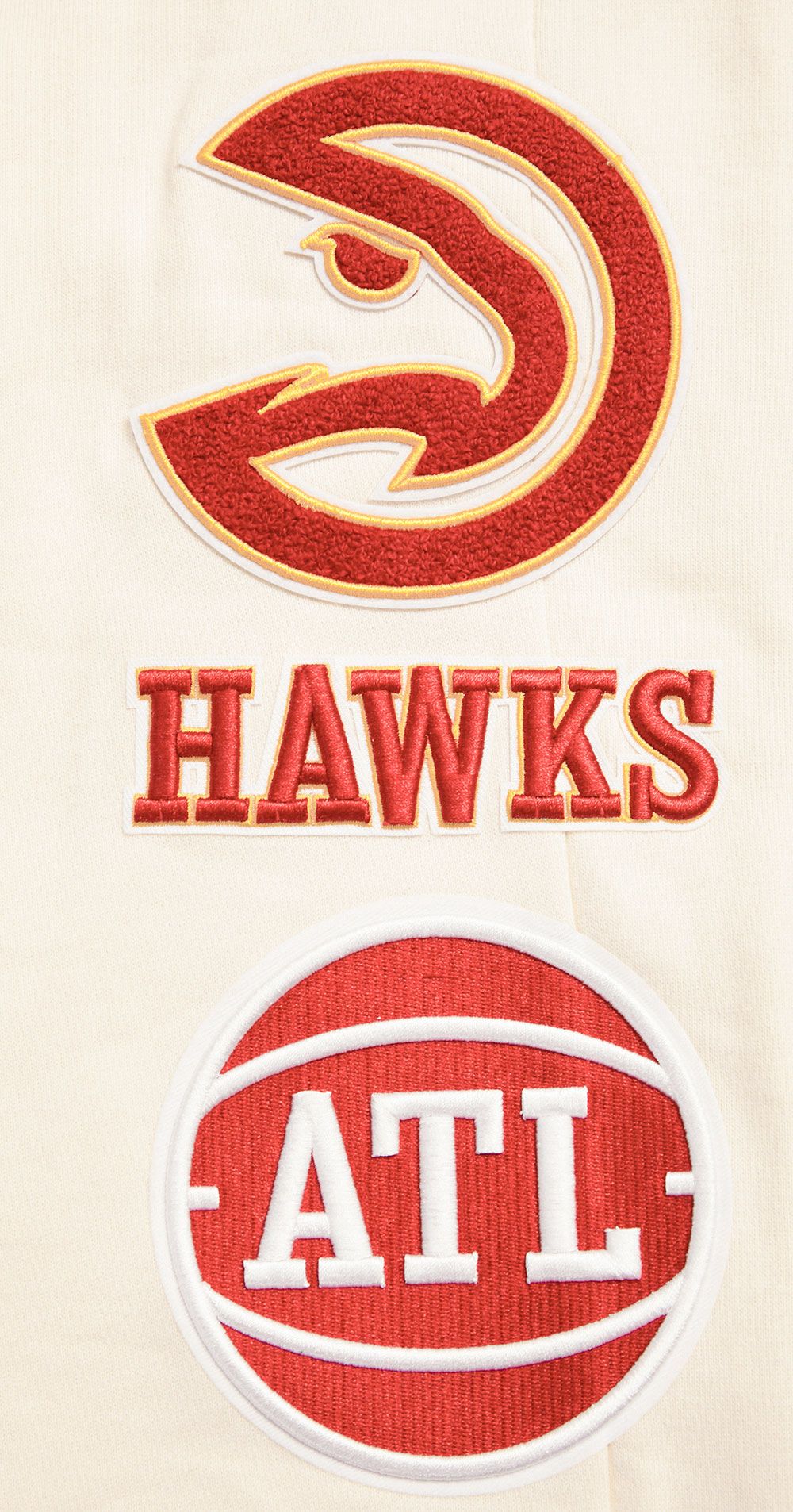 Pro Standard Adult Atlanta Hawks White Fleece Sweatpants product image