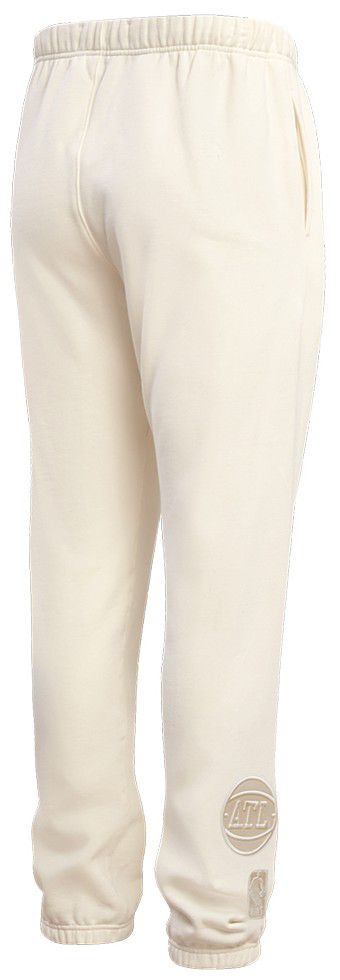 Pro Standard Men's Atlanta Hawks Off White Neutral Fleece Sweatpants product image