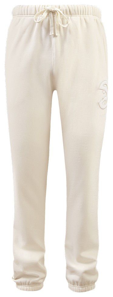 Pro Standard Men's Atlanta Hawks Off White Neutral Fleece Sweatpants product image