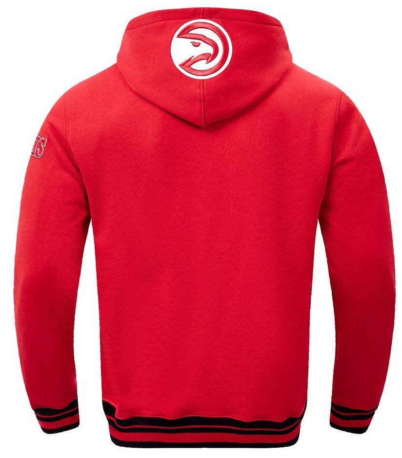 Pro Standard Men's Atlanta Hawks Red Script Tail Fleece Pullover Hoodie product image