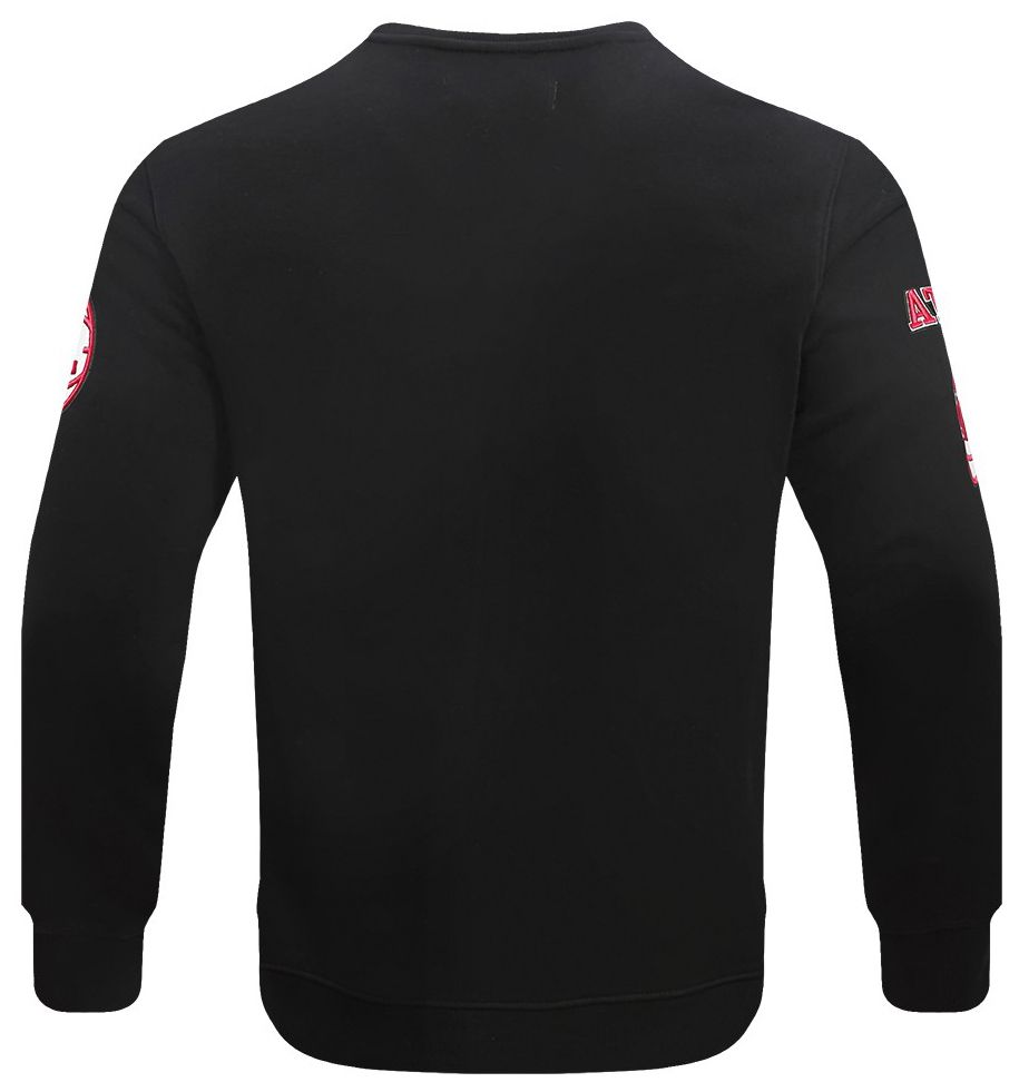 Pro Standard Men's Atlanta Hawks Black Old English Fleece Crewneck Sweatshirt product image