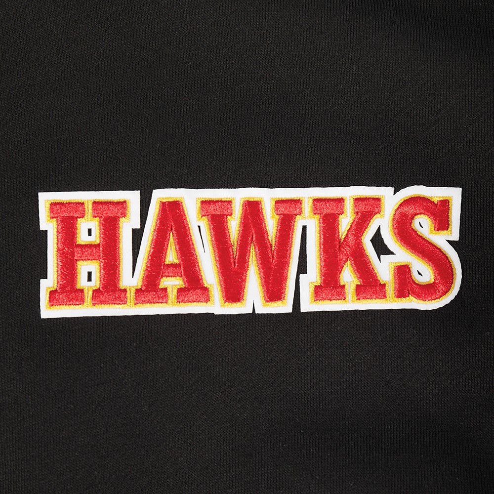 Pro Standard Men's Atlanta Hawks Black Wingspan Drop Shoulder Hoodie product image