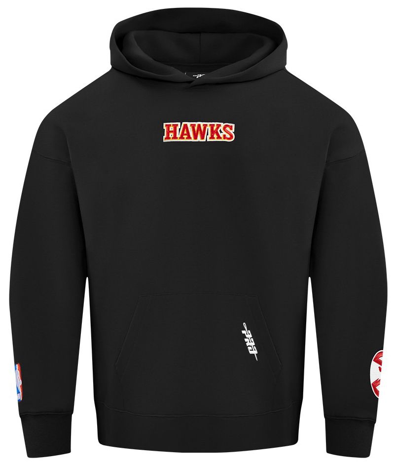 Pro Standard Men's Atlanta Hawks Black Wingspan Drop Shoulder Hoodie product image