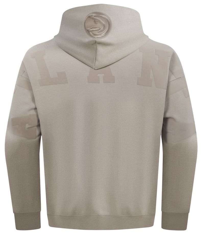 Pro Standard Men's Atlanta Hawks Taupe Wingspan Drop Shoulder Hoodie product image