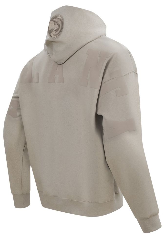 Pro Standard Men's Atlanta Hawks Taupe Wingspan Drop Shoulder Hoodie product image