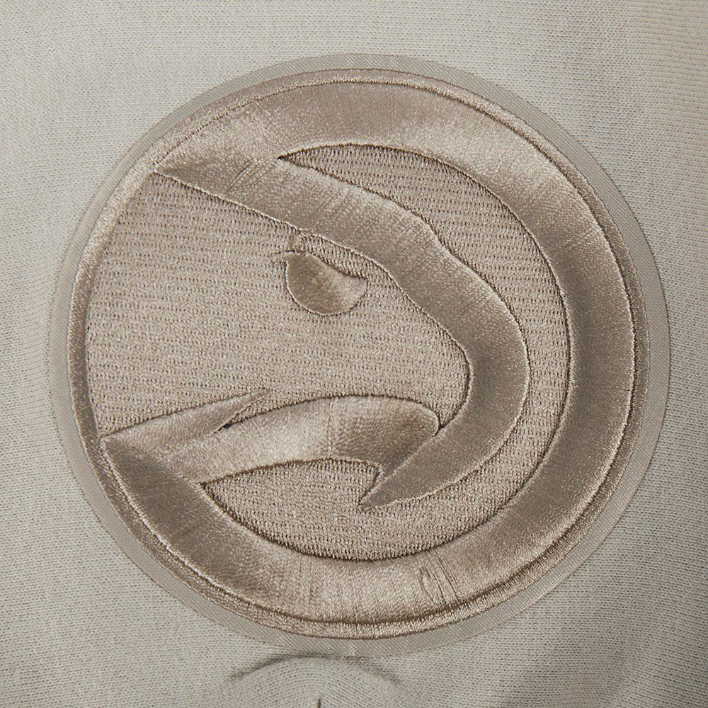 Pro Standard Men's Atlanta Hawks Taupe Wingspan Drop Shoulder Hoodie product image