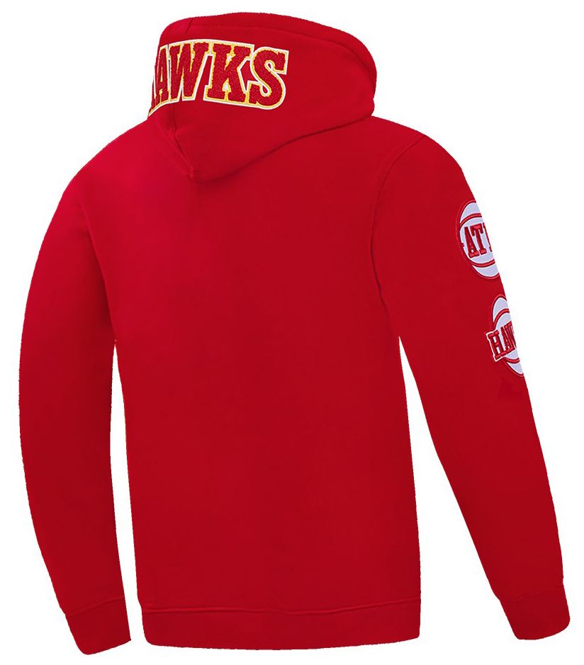 Pro Standard Men's Atlanta Hawks Red Classic Chenille Pullover Hoodie product image