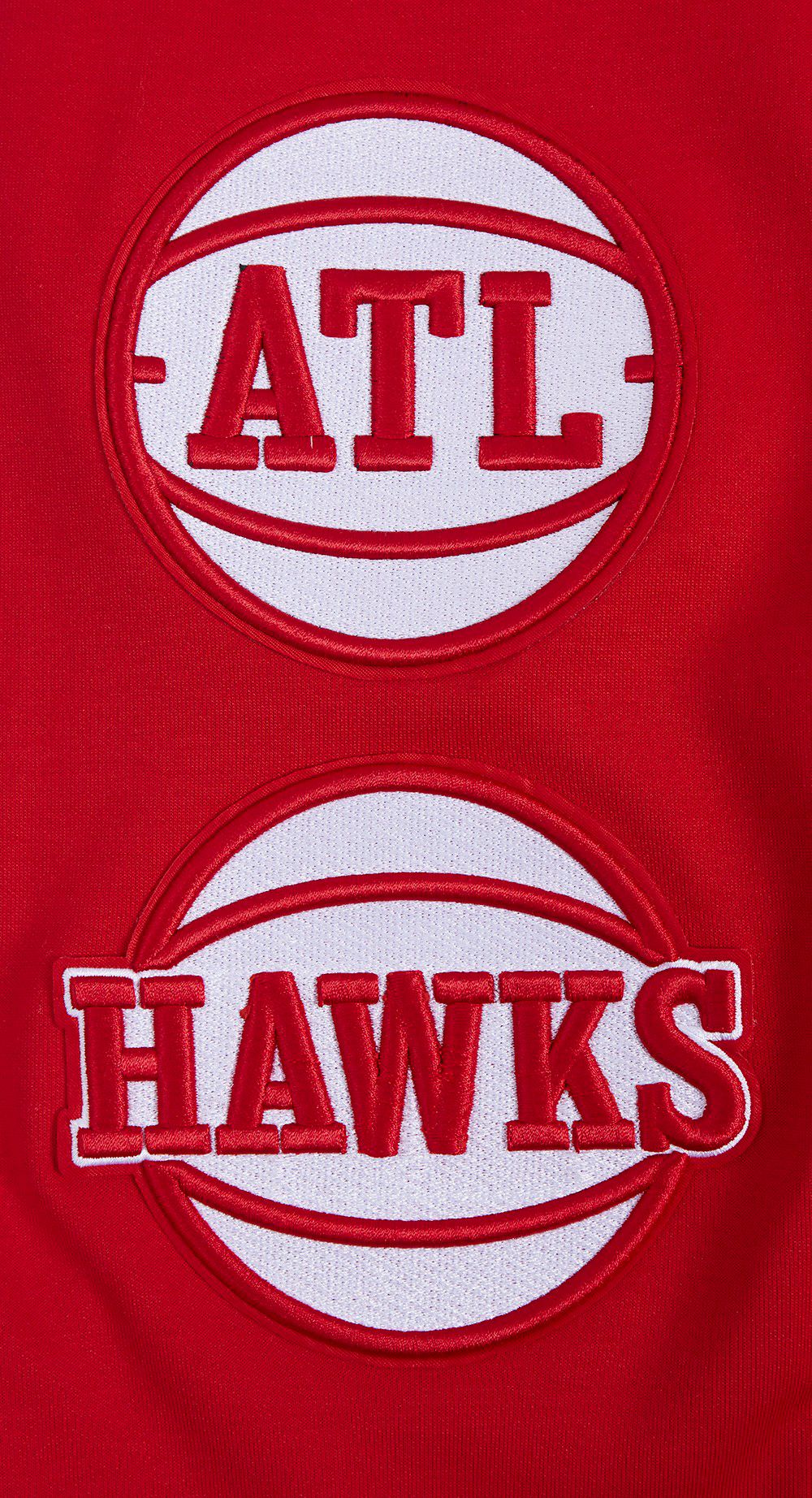 Pro Standard Men's Atlanta Hawks Red Classic Chenille Pullover Hoodie product image