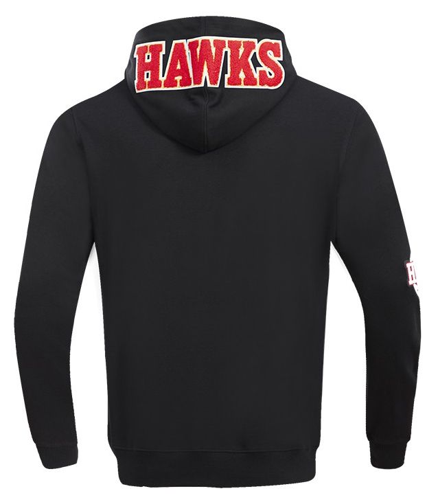 Pro Standard Men's Atlanta Hawks Black Classic Chenille Full Zip Hoodie product image