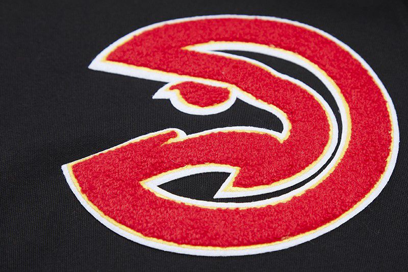 Pro Standard Men's Atlanta Hawks Black Classic Chenille Full Zip Hoodie product image