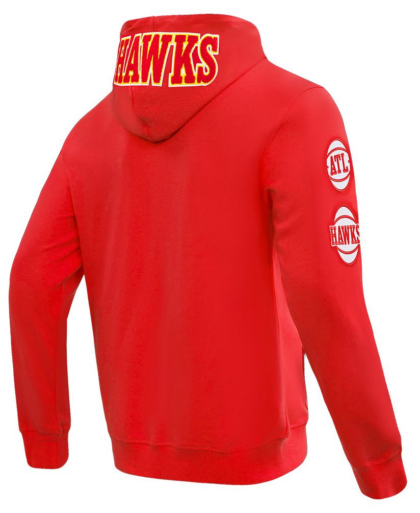 Pro Standard Men's Atlanta Hawks Red Classic Chenille Full-Zip Hoodie product image