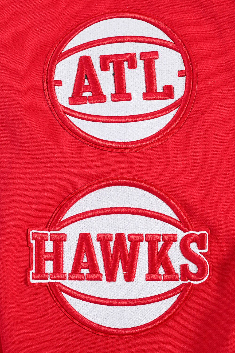 Pro Standard Men's Atlanta Hawks Red Classic Chenille Full-Zip Hoodie product image