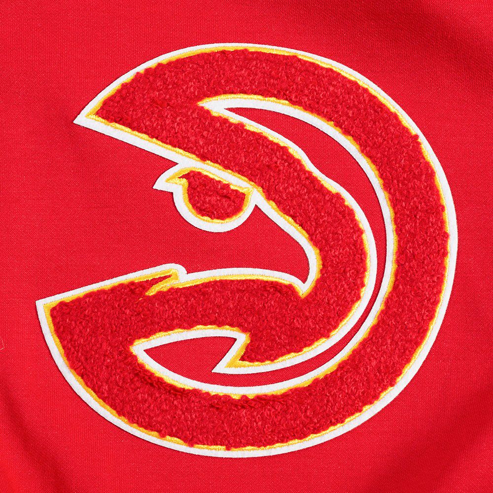 Pro Standard Men's Atlanta Hawks Red Classic Chenille Full-Zip Hoodie product image