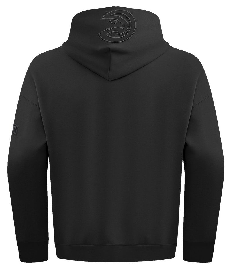 Pro Standard Men's Atlanta Hawks Black Neutral Drop Shoulder Fleece Hoodie product image