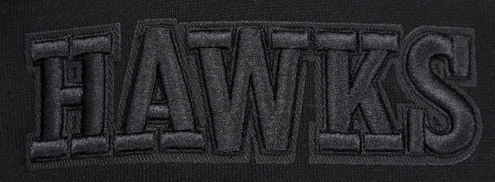 Pro Standard Men's Atlanta Hawks Black Neutral Drop Shoulder Fleece Hoodie product image