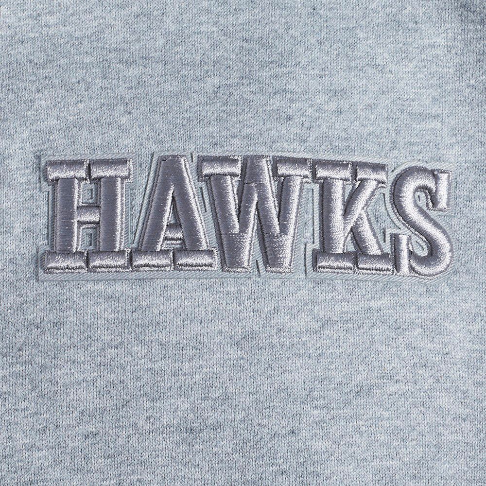 Pro Standard Men's Atlanta Hawks Grey Neutral Drop Shoulder Fleece Hoodie product image