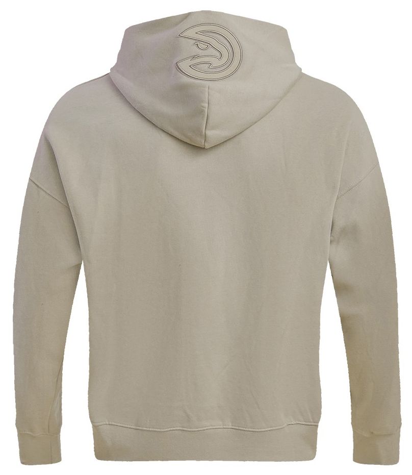 Pro Standard Men's Atlanta Hawks Taupe Neutral Drop Shoulder Fleece Hoodie product image