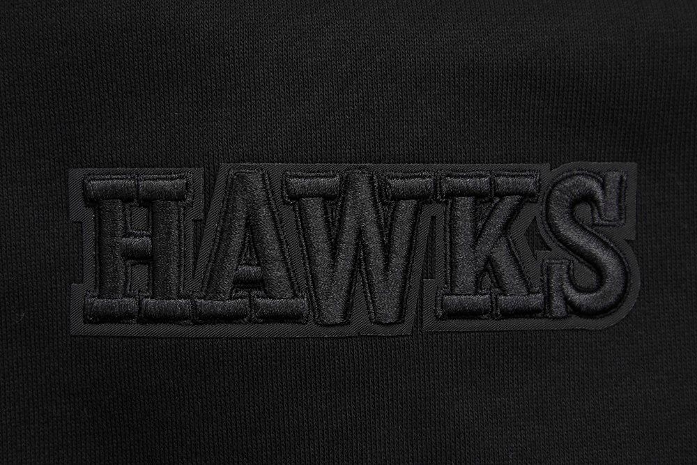 Pro Standard Men's Atlanta Hawks Black Neutral Drop Shoulder Fleece Crewneck Sweatshirt product image