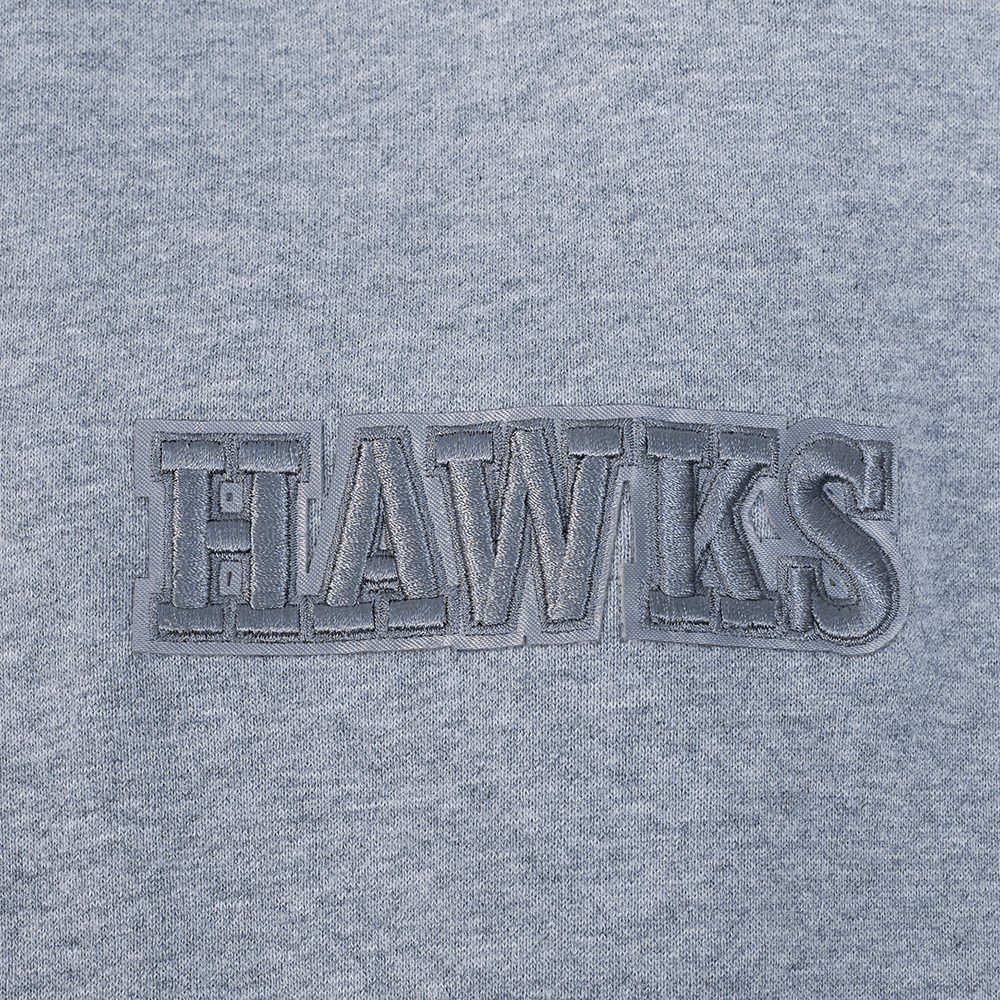 Pro Standard Men's Atlanta Hawks Grey Neutral Drop Shoulder Fleece Crewneck Sweatshirt product image