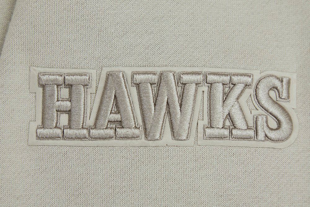 Pro Standard Men's Atlanta Hawks Taupe Neutral Drop Shoulder Fleece Crewneck Sweatshirt product image