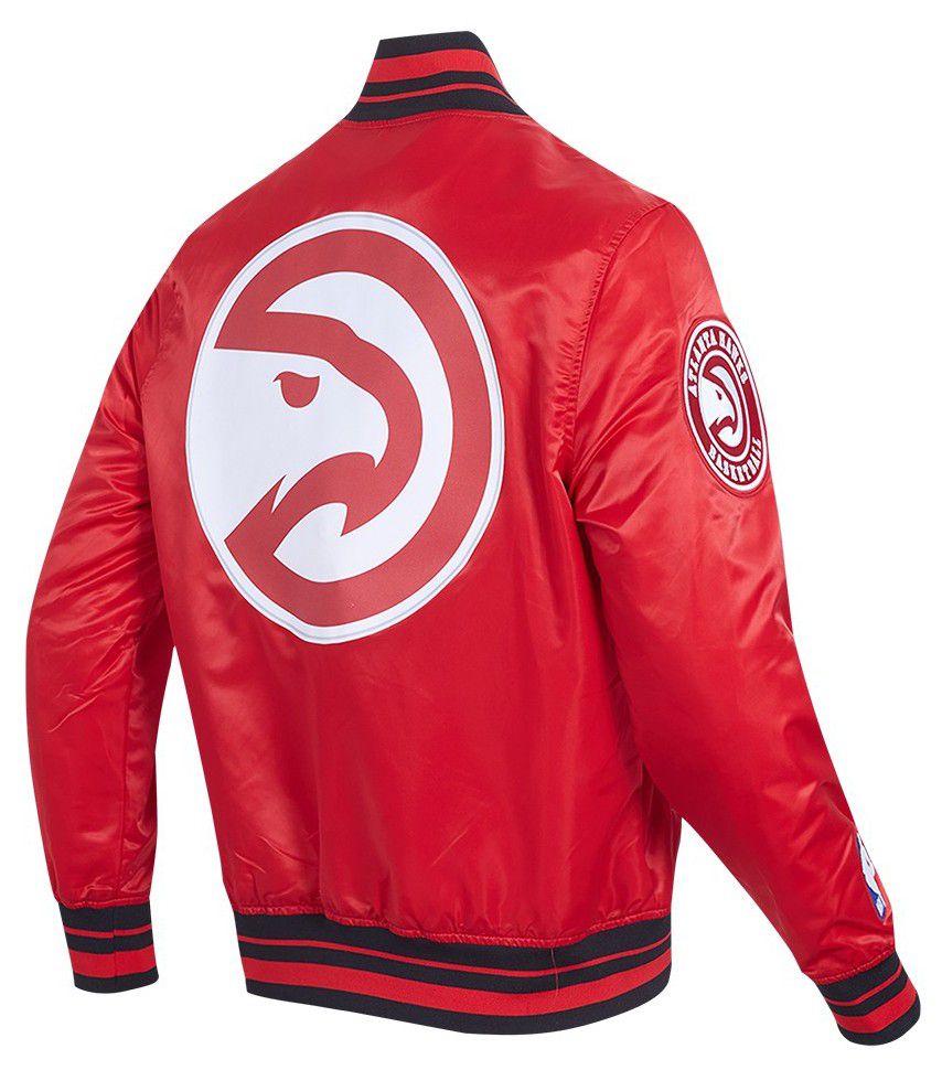 Pro Standard Men's Atlanta Hawks Red Script Tail Satin Jacket product image