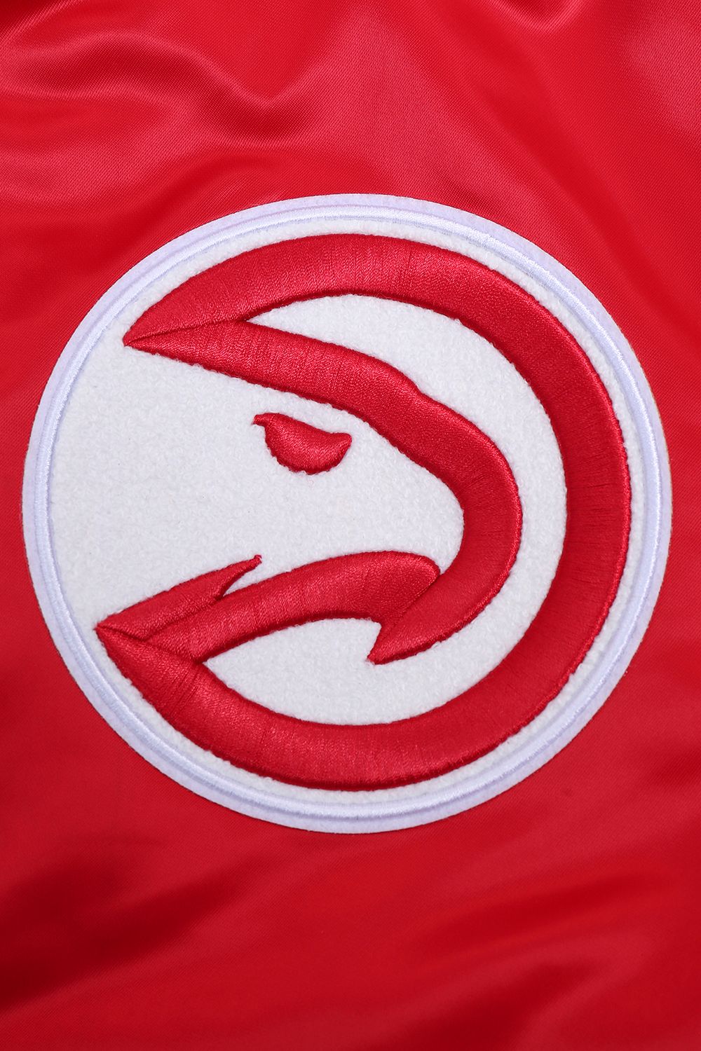 Pro Standard Men's Atlanta Hawks Red Old English Rib Satin Jacket product image