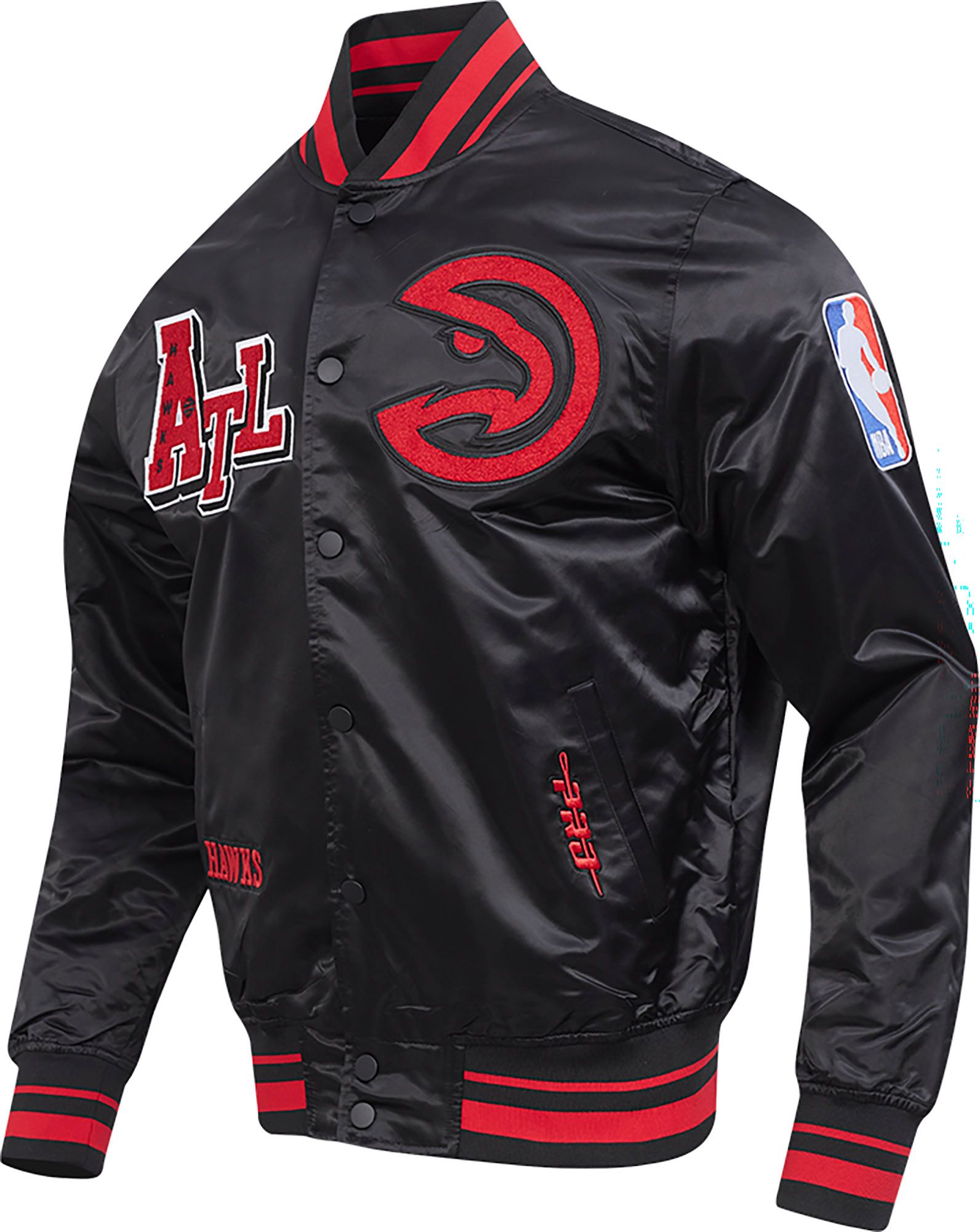 Pro Standard Men's Atlanta Hawks Black Best of Satin Jacket product image